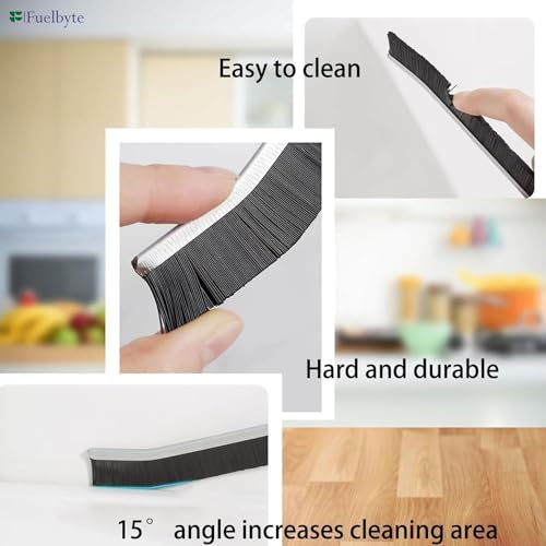 Azaria 3 Piece Mini Gap Cleaning Brush Set Multi-Purpose Hard Bristle Scrubber for Kitchen, Sink, Bathroom, Tiles, Windows, Gas Stove & Toilet Seat | Dead Corner Cleaning Brush - Image 3
