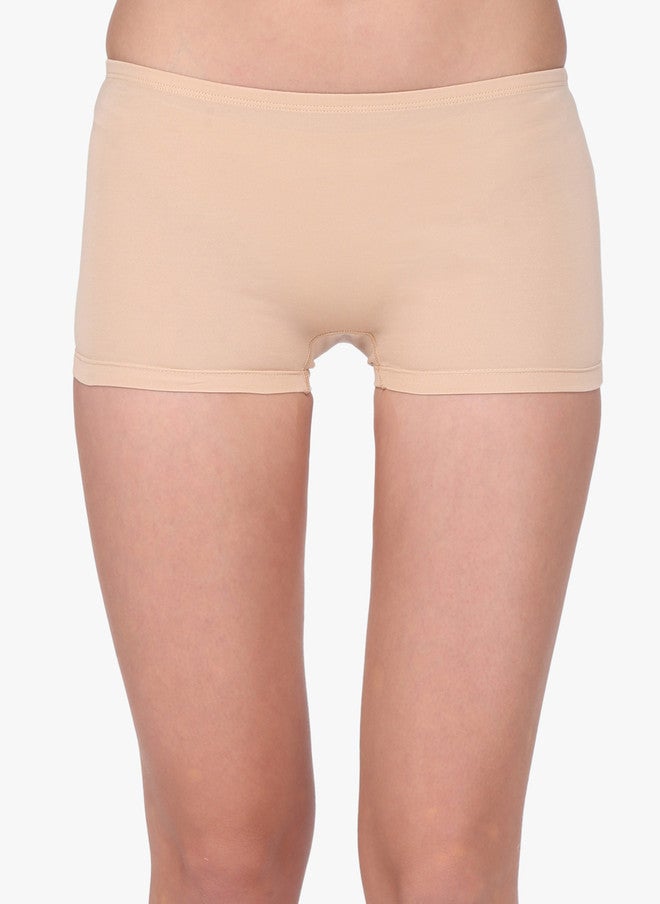 Red Rose Women Pack of 2 Low-Rise Boyshorts in Beige and Pink - Image 2