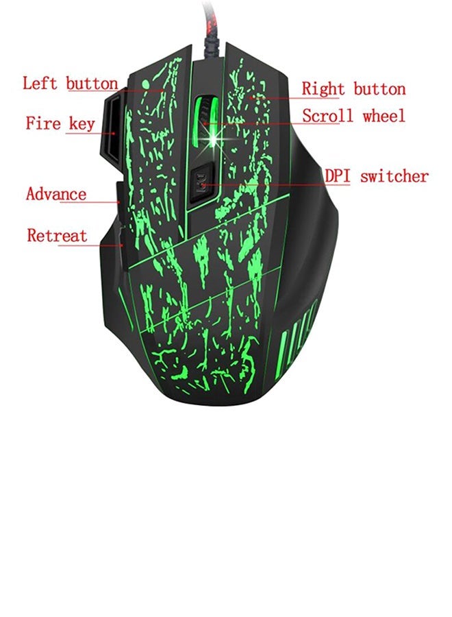 FR 1 Gaming Wired Keyboard With Mouse With Unique Design TX35 single keyboard Black - Image 2