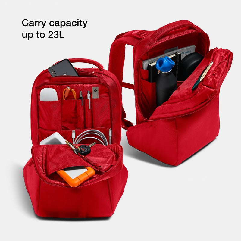 Incase ICON Backpack â€“ Large Tech Backpack for Business, School, Travel â€“ Laptop Bag with 8 Compartments, Fits 16 Inch Devices â€“ Dedicated Laptop, Tablet, Phone and Accessory Pockets - Signal Red - Image 2