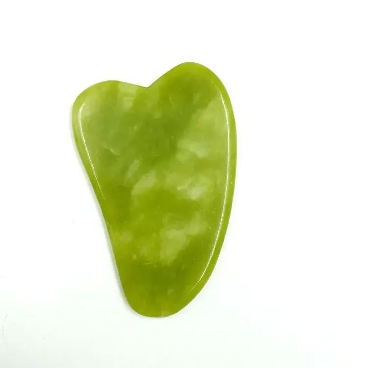MySouqEg -Store Gua Sha Stone,Jade Stone Massage Tool Guasha Tool for Scraping Facial and SPA Natural Jade Scraping Facial Tool Anti-Aging, Wrinkles, Puffiness (Heart)