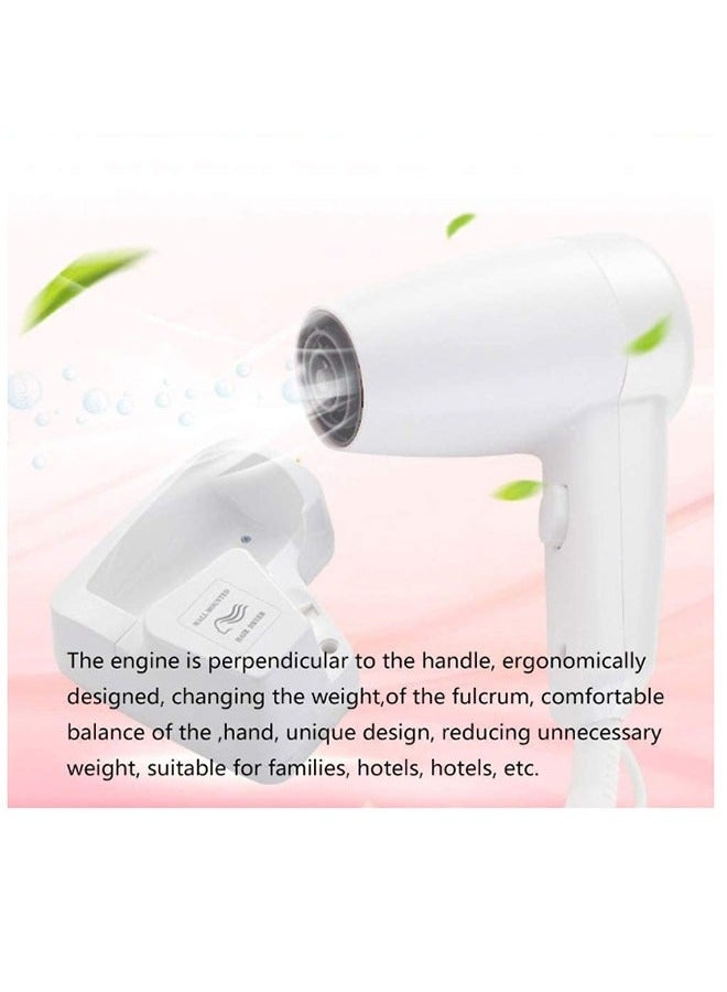 Arabest Wall Mounted Hair Dryer Installable Hair Dryer Professional Hair Dryer Suitable for Hotel Bathroom Home and Travel - Image 5
