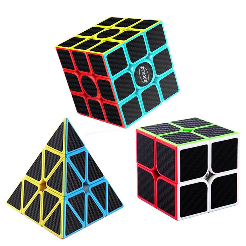 CFMOUR مكعب السرعة الأصلي CFMOUR 3x3 4x4 5x5 ومجموعة من مكعبات السحر السريعة للأطفال مكعبات ألياف الكربون الناعمة 2black2x3 - Image 3