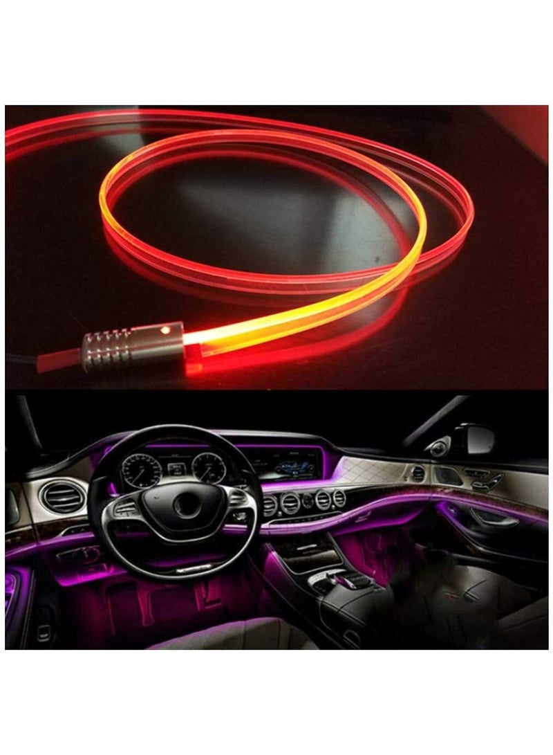 GT-Wheel Car LED Strip Lights, Multicolor RGB Car Interior Lights,16 Million Colors with Fiber Optic, Ambient Lighting Kits, Sound Active Function, and Wireless Bluetooth APP Control (2 in 1 <4 meters>)  - Image 3