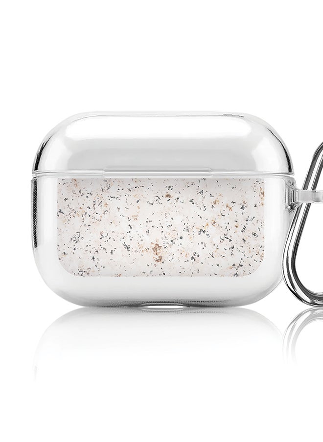 Stylizedd - Classic Clear printed Case for Apple AirPods Pro 2nd Generation Thin Transparent Cover [Designed for Apple AirPods Pro 2nd Generation] - Marble Print Stone - Image 1