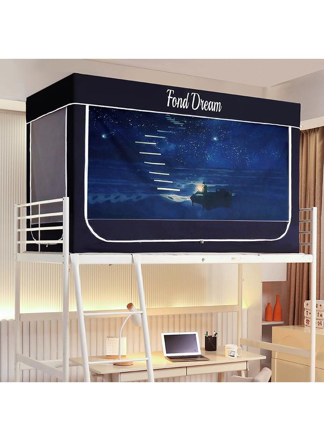 Bluejw Commercial Student Dormitory Mosquito Net 90x 200 Extended Telescopic Bed Curtain Curtain Integrated Shading Upper And Lower Bunk - Image 1