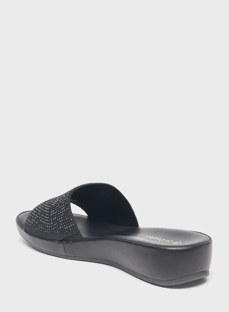 Le Confort One Strap Wedge Sandals