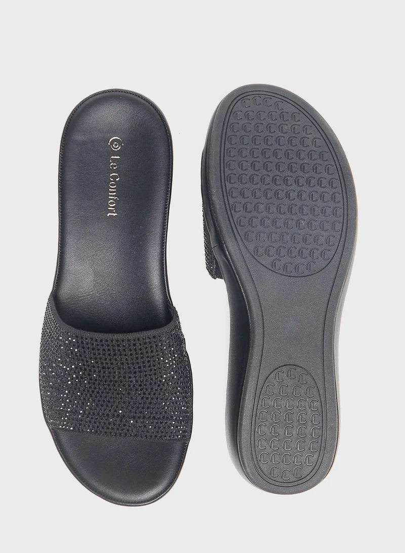 Le Confort One Strap Wedge Sandals