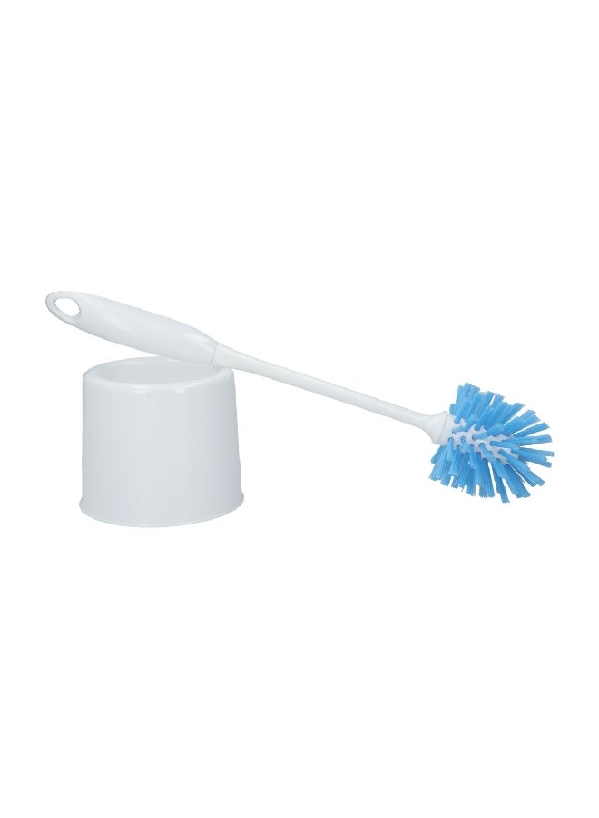 Vileda Power Eco Durable Toilet Brush with Holder White and Blue 2.3 x 2.3 x 13 Inch VF342 - Image 2