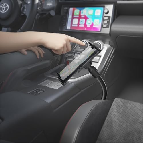 ARKON Mounts SlimGrip Ultra Car Seat Rail or Floor Phone Mount Durable Phone Holder Firm Flexible 18 Arm Compatible with iPhone Galaxy Google iPad mini More - Image 3