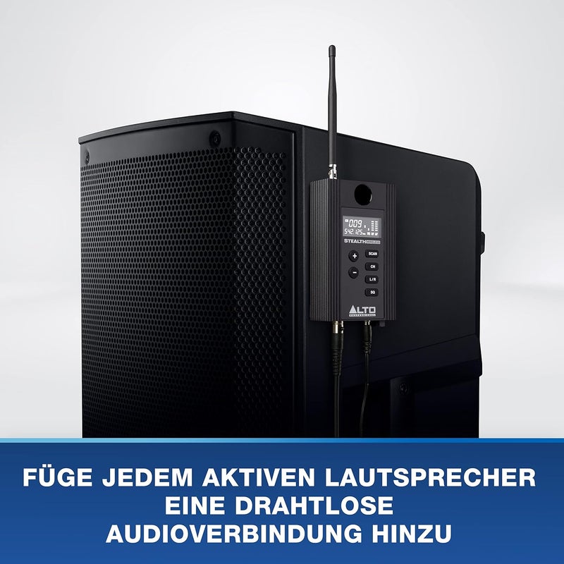 ألتو حزمة التوسعة من Professional لنظام Stealth Wireless MKII - مستقبل لاسلكي أحادي القناة UHF لمكبرات الصوت النشطة، أسود - Image 3
