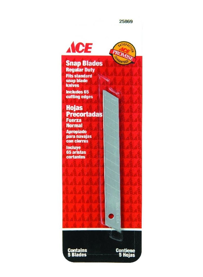 ACE 5 Piece Snap Blade Silver 