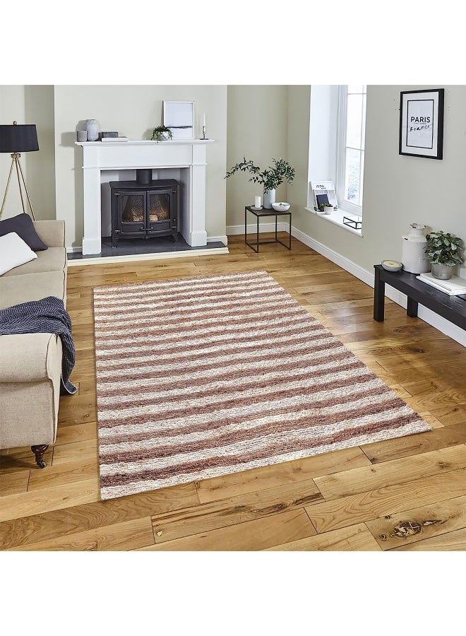 HANDPICKED FURNITURE Jute Wool & Cotton Beige Rectangular Carpet Ultra Soft Area Carpets For Bed Room Living Room And Dining room Anti-slip Floor Carpets Easy to Clean Made In Turkey 300x400cm - Image 1