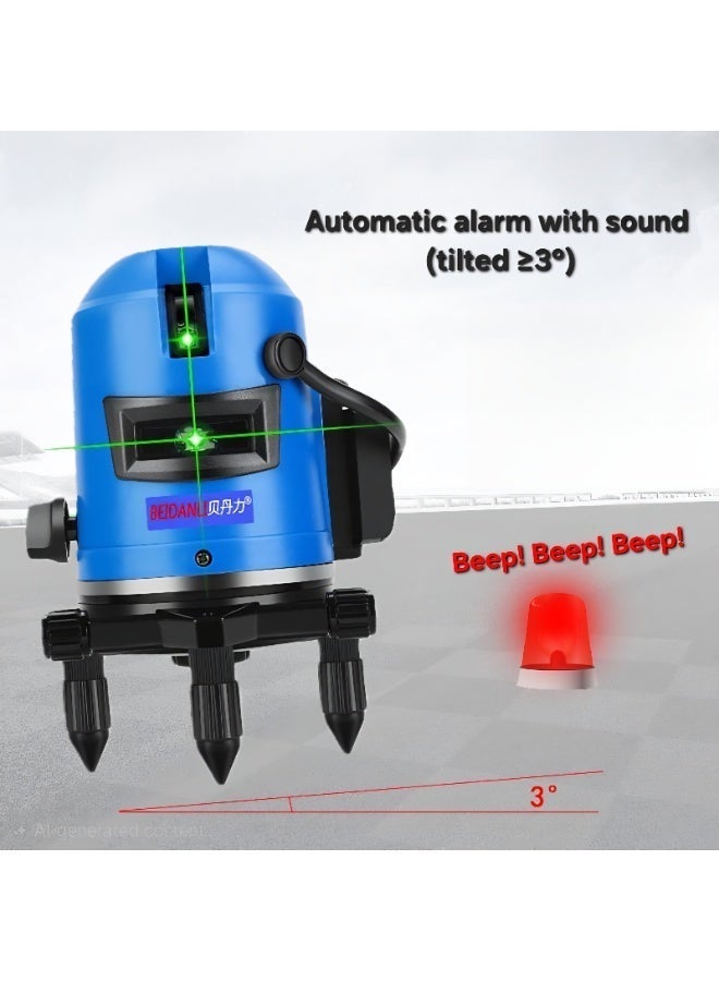 Self-Leveling Green Laser Level - 360 Degree Cross Line Tool for Wall Construction, Tiling, and Ceiling Leveling - Includes Battery & Charger - Image 4