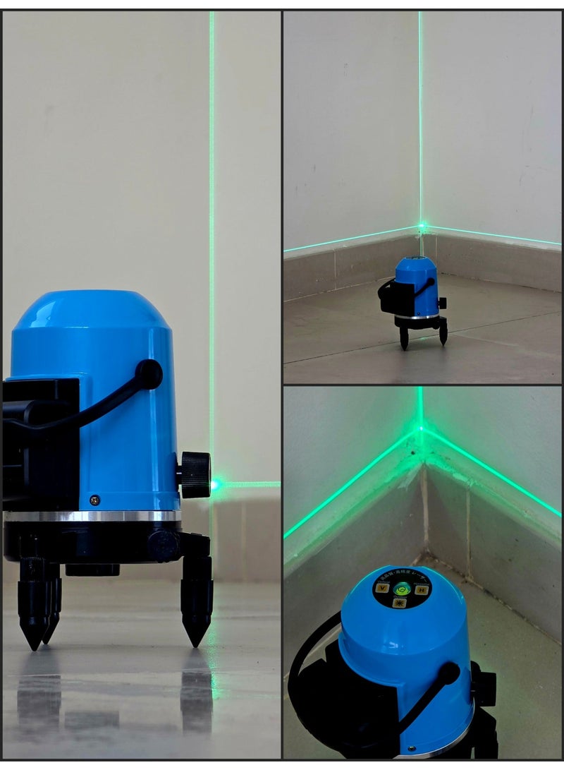 Self-Leveling Green Laser Level - 360 Degree Cross Line Tool for Wall Construction, Tiling, and Ceiling Leveling - Includes Battery & Charger - Image 2