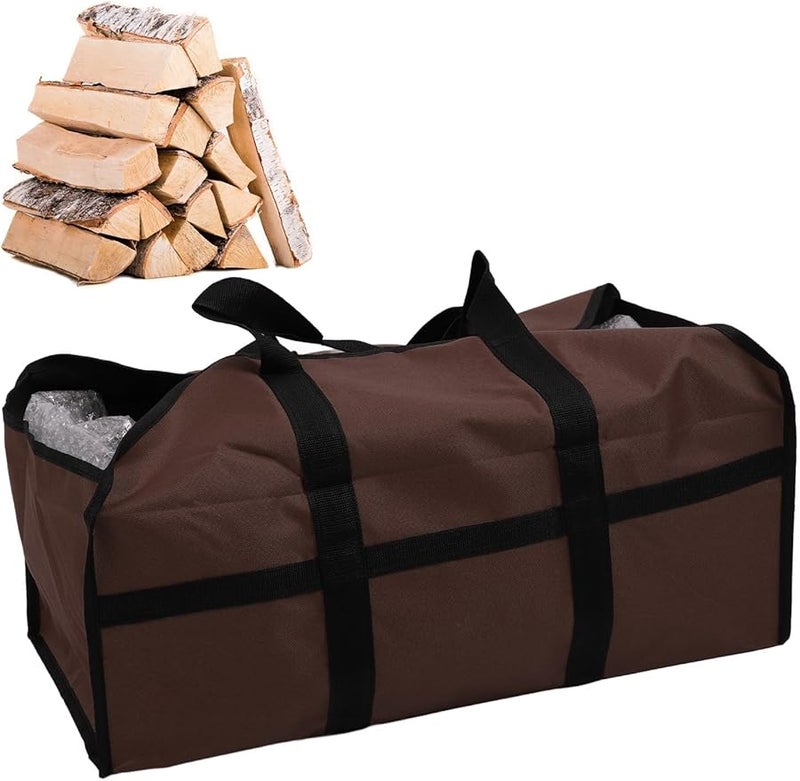 Large Portable Firewood Carrier Bag Sturdy Log Carrier for Camping Hiking Fireplaces - Image 2