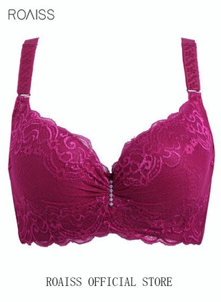 Women's Lace Bra Push Up Cotton Daily Underwire Leisure Comfort Breathable Soft Bras Sweet Romantic Ultra-Thin Underwear Lingerie Underclothes Purplish Red - pzsku/Z3F7C60464D235BEB7C8BZ/45/_/1729566959/6227b7a0-1b2c-4f28-a65d-a46a64bf89dc