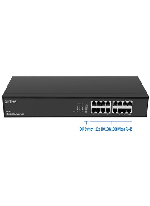 plug-and-play Fast Gigabit Ethernet switch , Live-16GT switch is equipped with 16x 10/100/1000Mbps