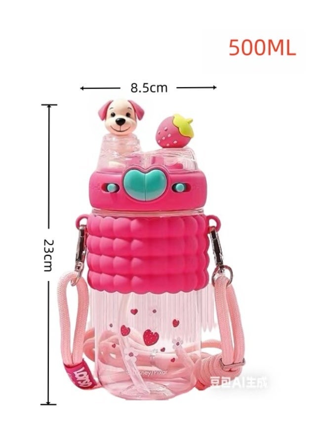 Cartoon Water Bottle with Two Spouts - Image 2