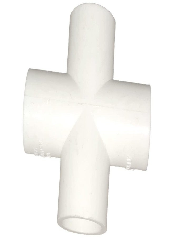 HPF 3/4" Cross Tee 4 Way UPVC | 3/4 Inch 4way PVC | Heavy Duty 4 Way Connector for Furniture & DIY | 4Way Pipe Joint | 4 Side Connector for Greenhouse Garden Tent (10, 3/4", Cross Tee) - Image 4