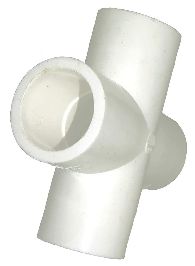 HPF 3/4" Cross Tee 4 Way UPVC | 3/4 Inch 4way PVC | Heavy Duty 4 Way Connector for Furniture & DIY | 4Way Pipe Joint | 4 Side Connector for Greenhouse Garden Tent (10, 3/4", Cross Tee) - Image 3