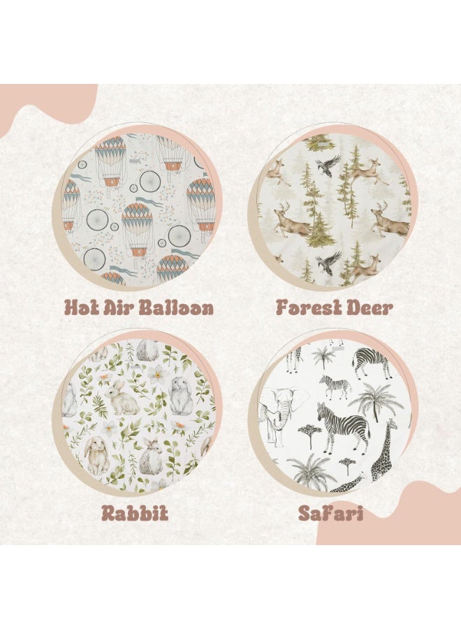 insular Large Waterproof Baby Splat Mat for Eating and Play, 130x130 Cm, Rabbit, Anti-Slip Floor Protection for Under High Chairs, Arts and Crafts, Portable Indoor Outdoor Use (Multicolour) - Image 3