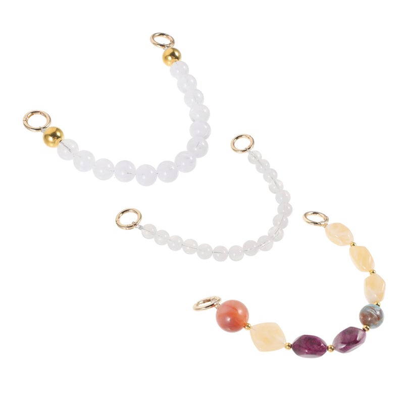 Elegant Imitation Pearl Phone Chain Strap For Handbags 3 Pieces Multi Function Accessory - Image 2
