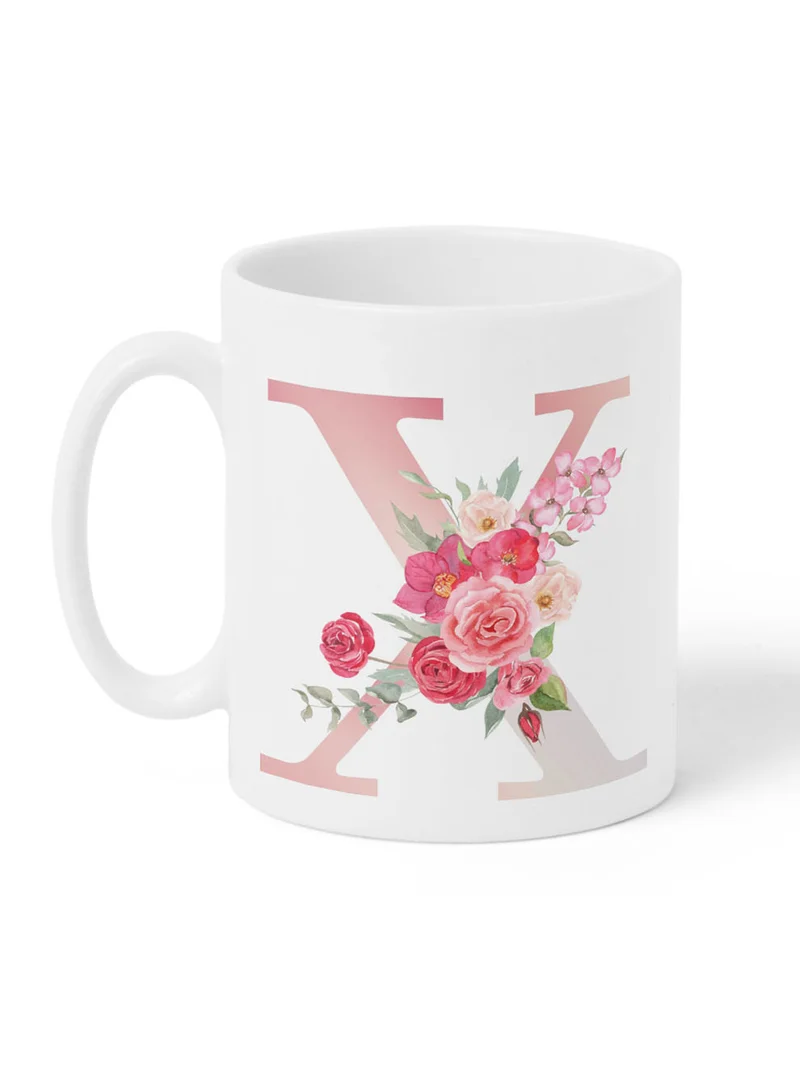 لوحة كوب سيراميك  أونصة بتصميم حرف  على الجانبين