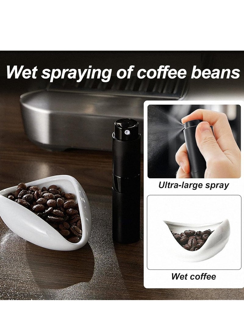 TRASSLE Coffee Bean Dosing Cup and Spray Bottle and Spoon 3-Piece Set，Kit For Espresso,Ceramic Single Dosing Tray For Coffee or Tea.Spray For Reducing Coffee Power Static  - Image 5