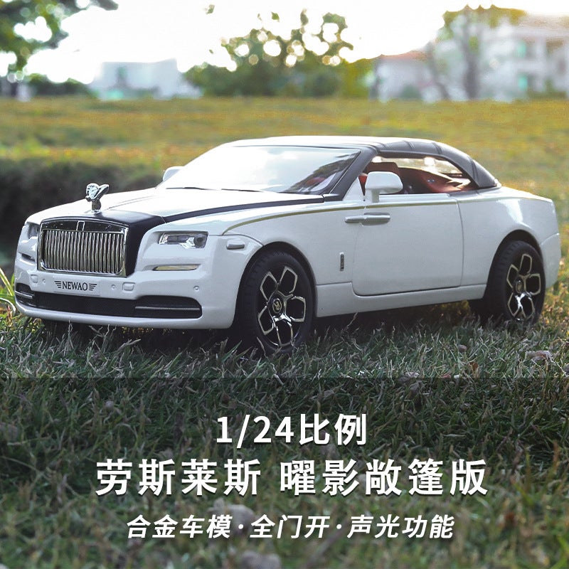 1 To 24 Large Lausles Obsidian Simulation Alloy Car Model Convertible Car Model Ornaments Toy Car Boy - Image 2