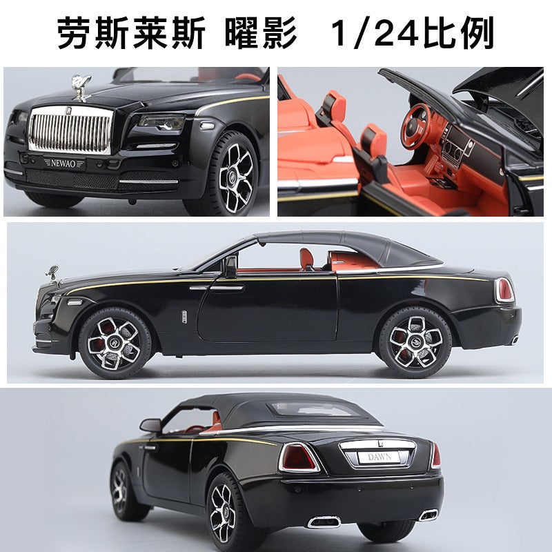 1 To 24 Large Lausles Obsidian Simulation Alloy Car Model Convertible Car Model Ornaments Toy Car Boy - Image 5