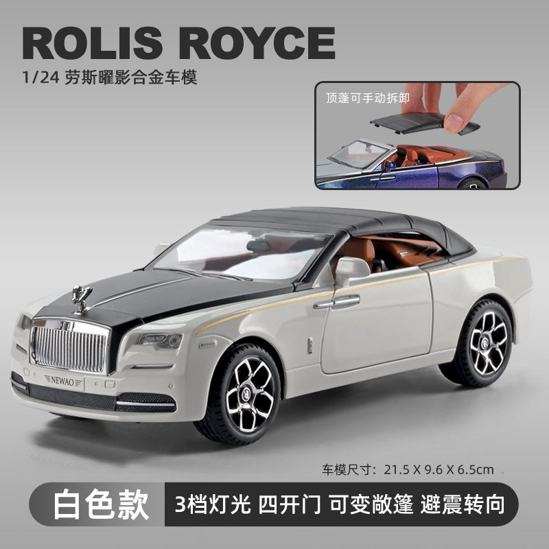 1 To 24 Large Lausles Obsidian Simulation Alloy Car Model Convertible Car Model Ornaments Toy Car Boy - Image 1