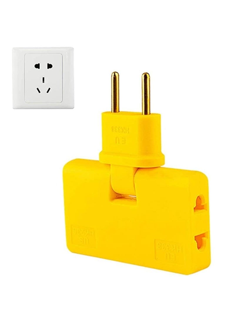 SADAGUN SADAGUN 3in1 Adapter Plug by SADAGUN 180 Rotatable Wireless Mini Slim Outlet Adapter Multi Foldable EU US Converter Travel Home Office Power Plug Adapter  - Image 3