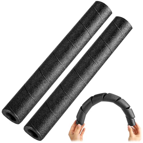 UCandy 2 Pcs Pipe Insulation Foam Wrap, 15.7 " Black Pipe Protection Wrap Multi-Purpose Soft Foam Tubing for Outdoor Indoor Swimming Pool Handle Water - Image 1