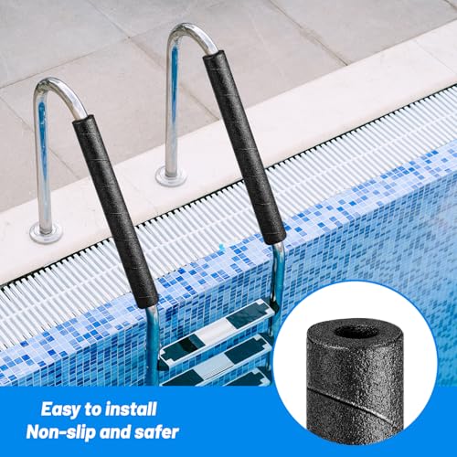 UCandy 2 Pcs Pipe Insulation Foam Wrap, 15.7 " Black Pipe Protection Wrap Multi-Purpose Soft Foam Tubing for Outdoor Indoor Swimming Pool Handle Water - Image 5