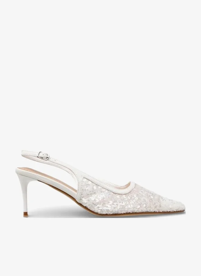 Flora Bella Women Cone Heel Pointed Toe Shoes Ramadan Collection