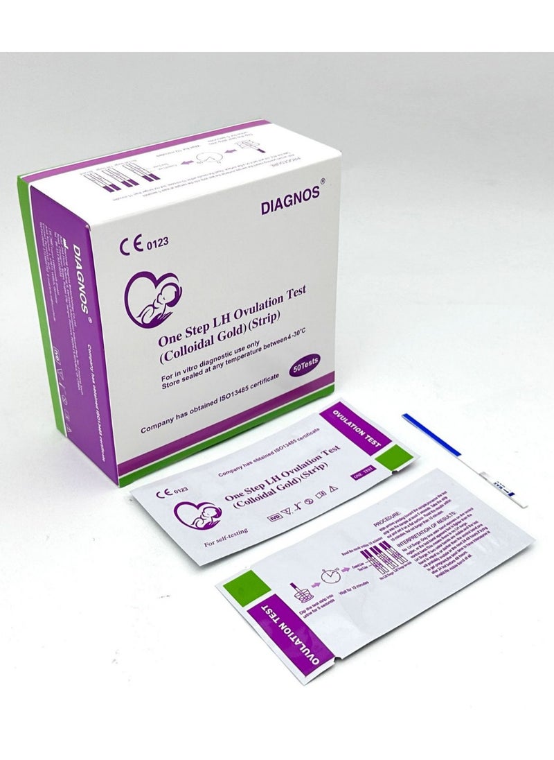 50-piece Ovulation Test Paper, Predicts Ovulation Status in the Next 24-48 Hours, Fertility Test Paper