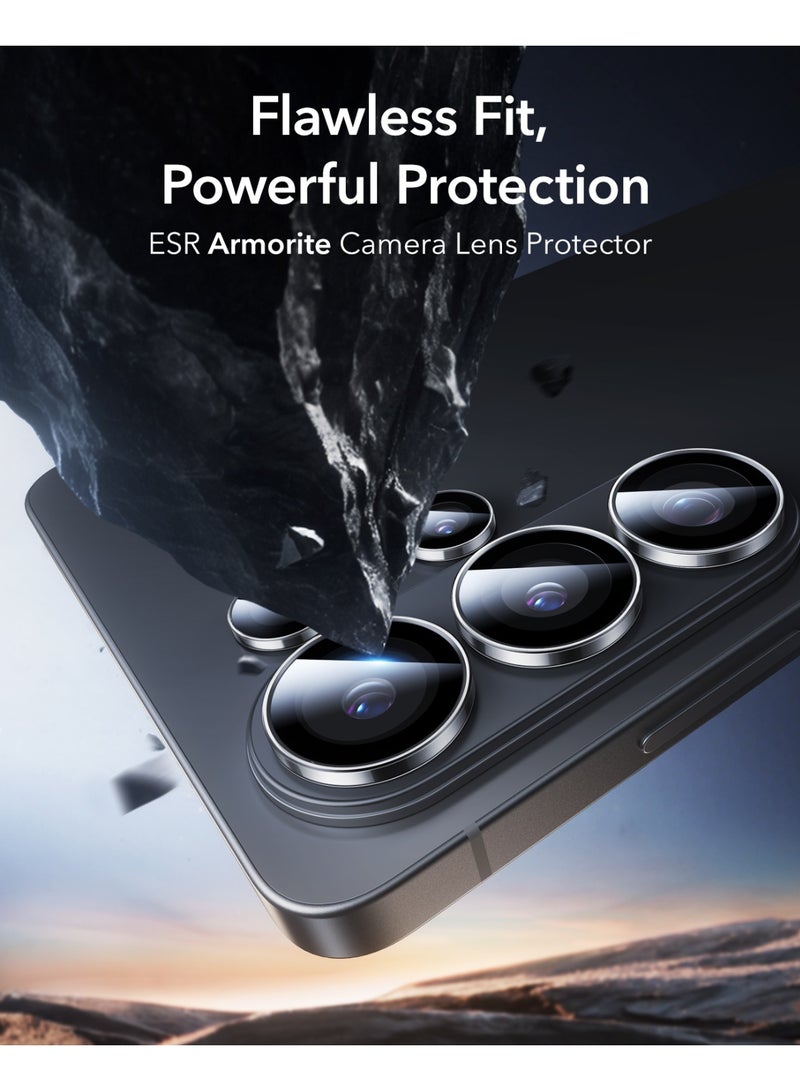 اي اس ار ESR for Samsung Galaxy S26 Ultra Camera Lens Protector, Individual Lens Protectors, Ultra-Thin Tempered Glass with Aluminum Edging, Case Friendly, 1 Set clear - Image 2