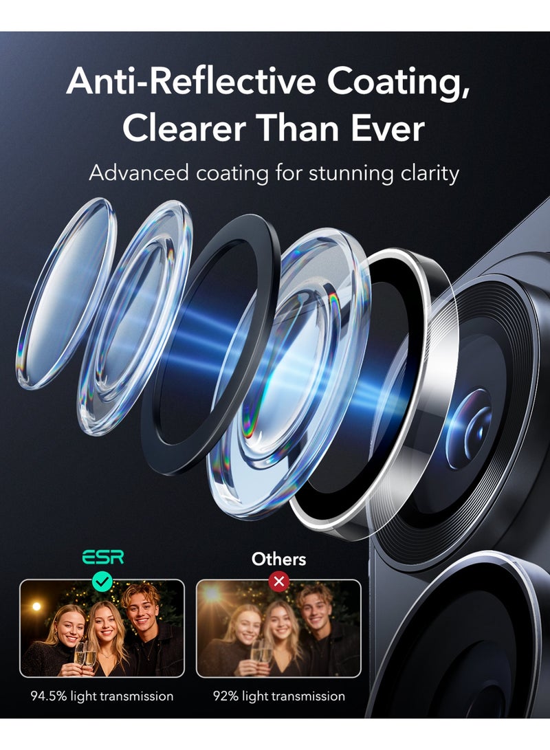 اي اس ار ESR for Samsung Galaxy S26 Ultra Camera Lens Protector, Individual Lens Protectors, Ultra-Thin Tempered Glass with Aluminum Edging, Case Friendly, 1 Set clear - Image 5