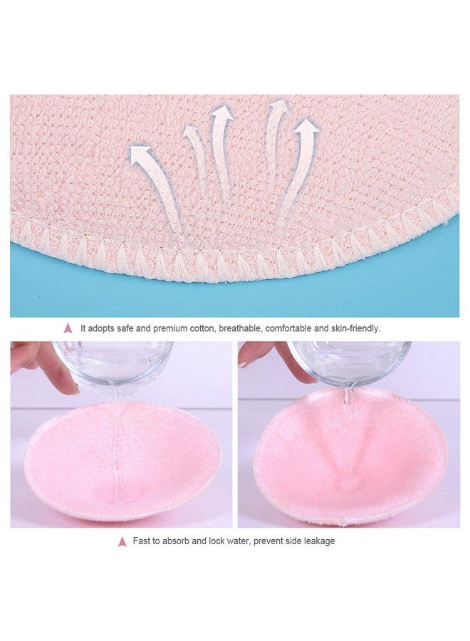GLOGLOW 6pcs Reusable Nursing Pads, Washable Breast Pads Soft Cotton Breast Pads Washable Reusable Leak Proof Pads for Breastfeeding - Image 4