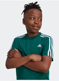 Adidas Essentials 3-Stripes Cotton T-Shirt  - Image 3