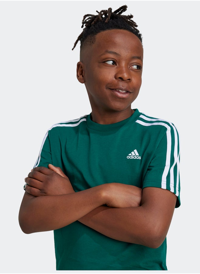 Adidas Essentials 3-Stripes Cotton T-Shirt  - Image 3