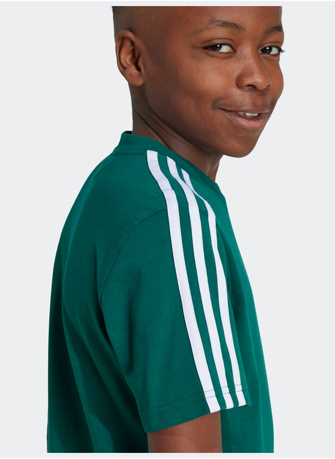 Adidas Essentials 3-Stripes Cotton T-Shirt  - Image 2