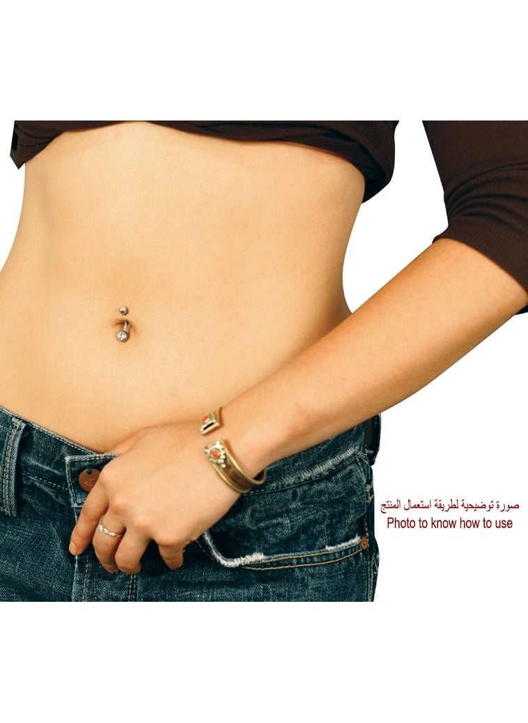 X8 BODY HARDWARE - 14G stainless steel 316L black night line belly navel - Image 1