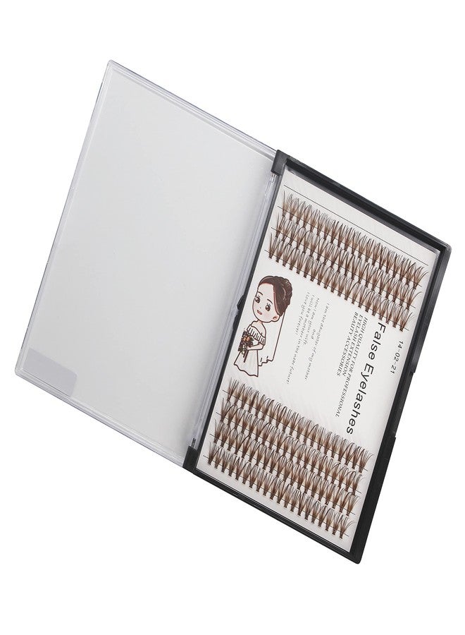 Bodermincer Brown Eyelash Extension 20D Cluster Soft Faux Mink False Eyelashes Natural Soft Natural Individual Eyelashes (10mm, Brown) - Image 4
