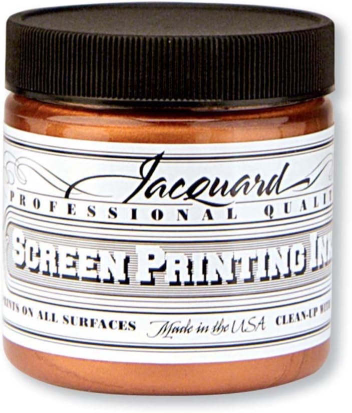 Jacquard Jacquard Professional Screen Print Ink WaterSoluable 4oz Jar Copper 123 