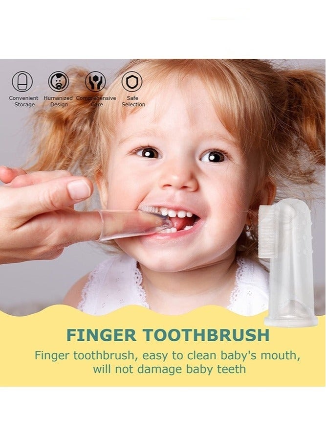 Baby Care Kit with Thermometer, Nasal Aspirator, Toothbrush, Emery Board, Nail Clipper, Scissor, Brush and Comb, Portable Essential Daily Care Bathing Tool for Toddler Infant, Yellow - Image 4
