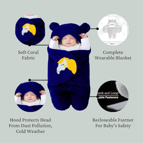 BRANDONN Baby Romper Jumpsuit Hooded Combo Pack of Clothes Set for Baby Boys & Girls Pack of 2, 3-9 Months - Image 4