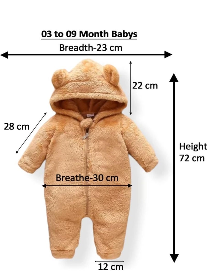 BRANDONN Baby Romper Jumpsuit Hooded Combo Pack of Clothes Set for Baby Boys & Girls Pack of 2, 3-9 Months - Image 3
