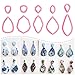 KEOKER 10 Organic Shape Clay Earring Cutters Clay Cutters for Polymer Clay Jewelry Earring Cutters for Polymer Clay B - Image 3